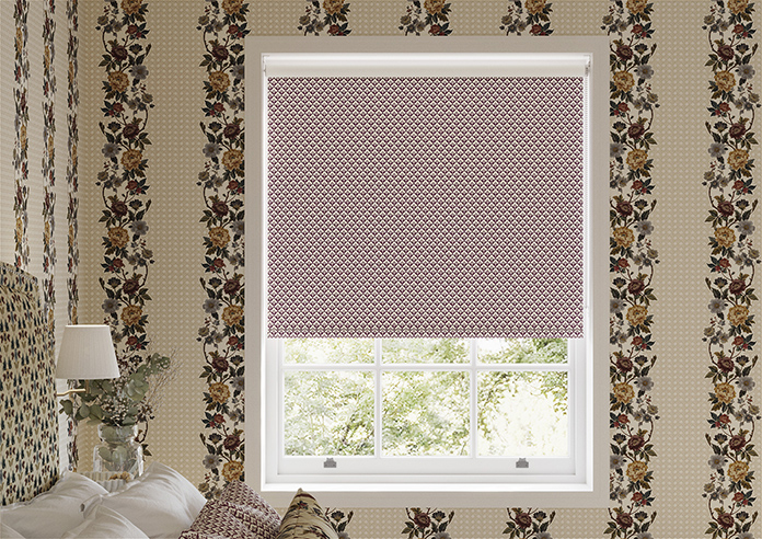 Scallop and Bud, Mulberry - Twist&Fit Roller Blind - Image 3